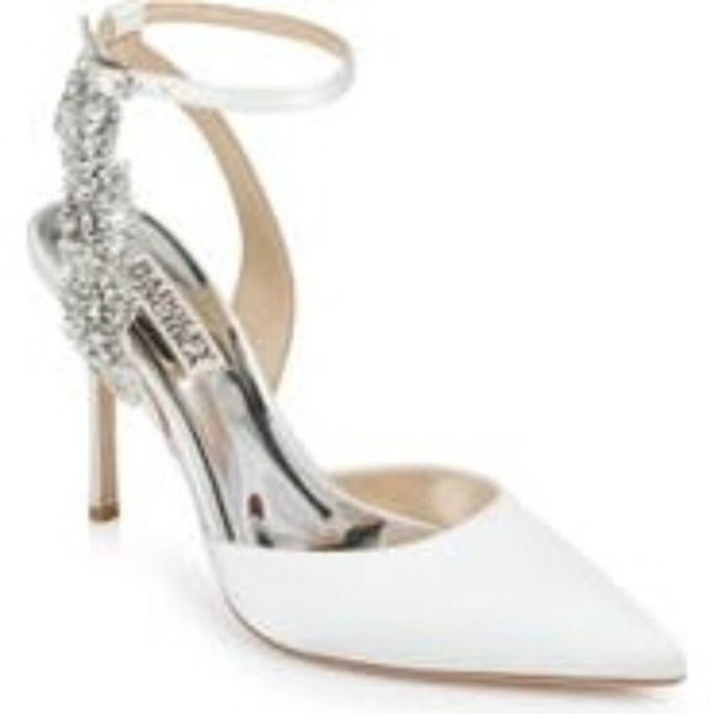 Badgley Mischka Collection Blanca Sandal in Soft White